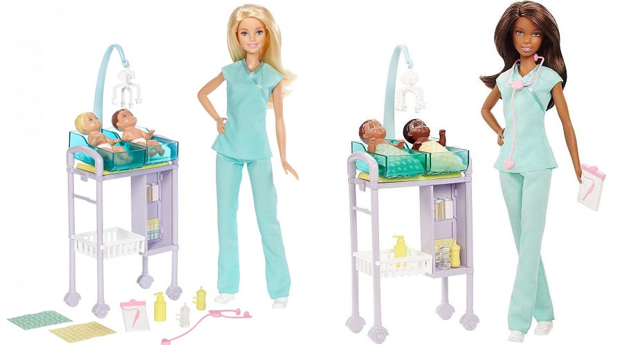barbie careers baby doctor barbie doll and playset