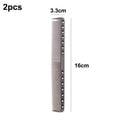 thumbnail image 2 of Professional Stainless Steel Haircut Comb Salon Hairdressing Comb Styling Tool For All Hair Types Fine and Wide Tooth Hair Barber Comb, 2 of 5