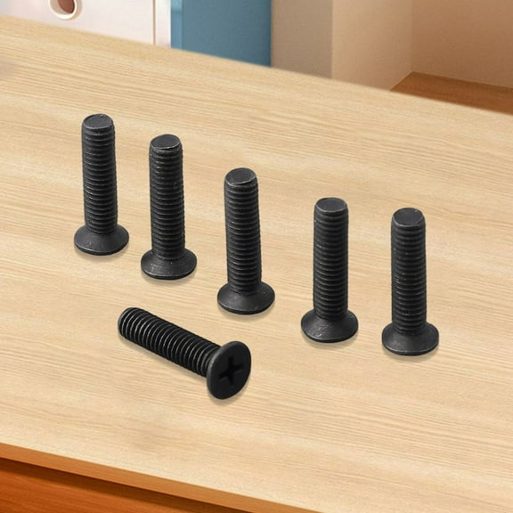 6Pcs M5/M6 25mm Left Hand Thread Screws for UNF Drill Chuck Shank Adapter