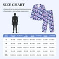thumbnail image 4 of Kdxio pinkk flower crystal Skull Men’s Pajama Set Pajamas For Men 2 Piece PJ Set with Men Pajama Pants and Long Sleeve T-Shirt Lounge Set-, 4 of 7