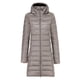 thumbnail image 5 of Chaqueta de plumón ligera para mujer, chaqueta ajustada de longitud media con capucha para otoño e invierno, talla grande, gorro de lana, 5 of 5