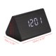 thumbnail image 2 of Despertador Digital De Madera Led Triangle Usb/Aaa Single Show Led Eigraketly HA025608-01, 2 of 5