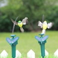 thumbnail image 3 of SPRING PARK Solar Powered Flying Wobble Fluttering Hummingbird Bird for Garden Yard Plants Flowers Patio Landscape Outside Decor, 3 of 7