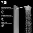 thumbnail image 2 of Vigo VG08001 Dilana 67" H 6-Jet Thermostatic Shower Panel - Stainless Steel, 2 of 9