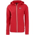 thumbnail image 2 of Women's Cutter & Buck Red Kansas City Chiefs Primary Mark Daybreak Eco Recycled Full-Zip Hoodie, 2 of 3