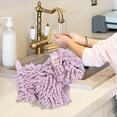 thumbnail image 2 of chaungfeng Cute Puppy Chenille Hand Towel – Soft, Super Absorbent Chenille Towel for Bathroom & Kitchen, Fluffy Hanging Dog Design for Dog Lovers 10.2x5.1x7.9 inch, 2 of 5