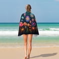 thumbnail image 4 of Watercolor Wildflowers Beach Towel Microfiber Beach Towels Sand Free Quick Dry Lightweight Travel Towels, 4 of 7