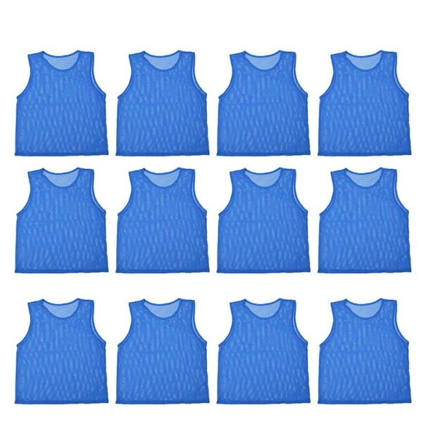 Chaleco de entrenamiento de fútbol, 12 piezas Chaleco de entrenamiento de fútbol para deportes al aire libre Chaleco de entrenamiento de jugador de fútbol Estándares líderes en la industria