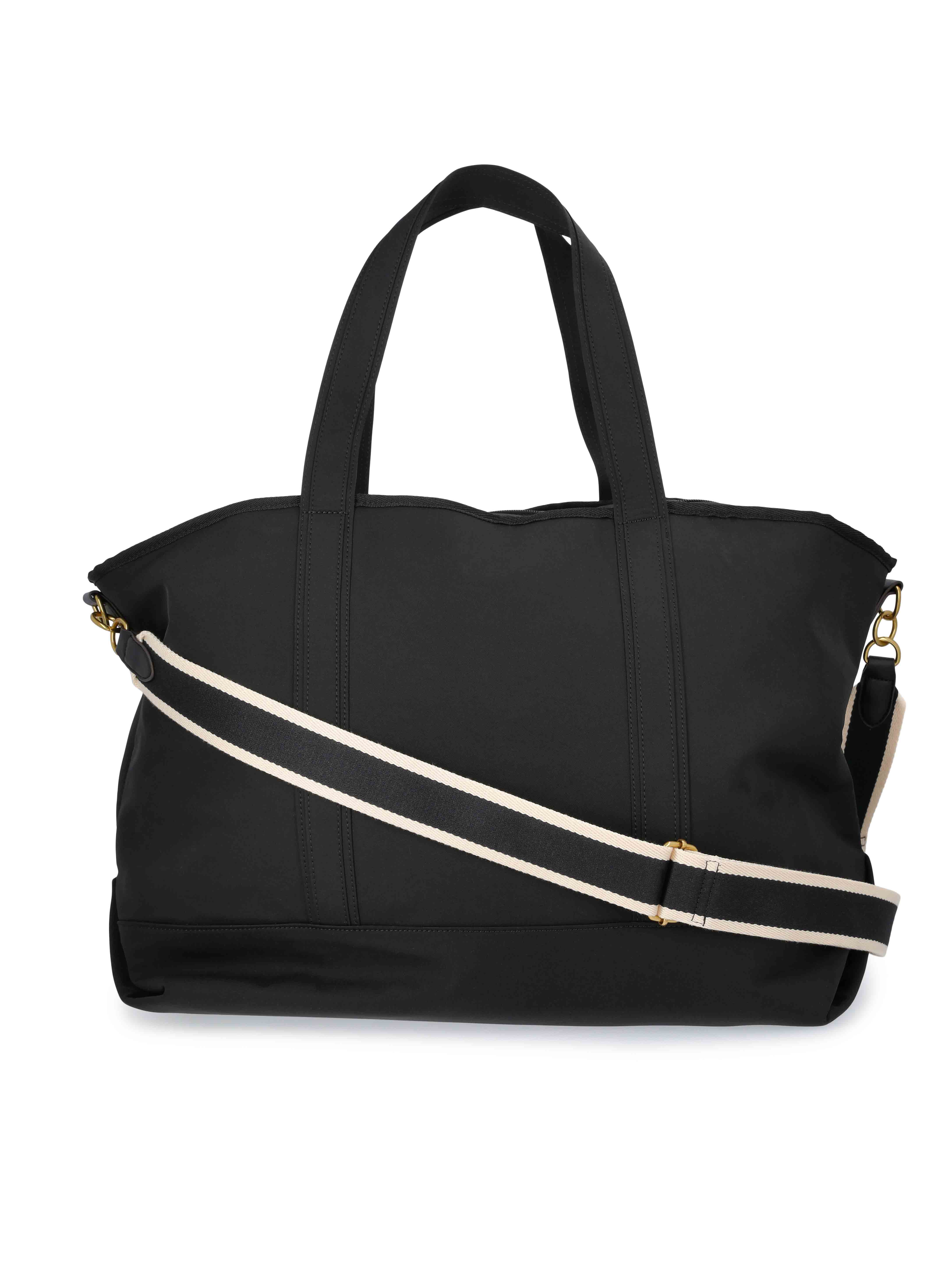 Free Assembly Women's Nylon Boat Tote, Black