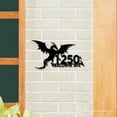 thumbnail image 2 of Handmadetneonsign Dragon Address House Number, Dragon Home Address Metal, Dragon Metal Wall Sign 63610, 2 of 5