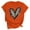 Orange, variant on Tbopshirt Valentine's Day T-Shirts for Women Short Sleeve Graphic Tees, Printing Love Heart Round Neck Plus Size Womens Tops S-XXXL