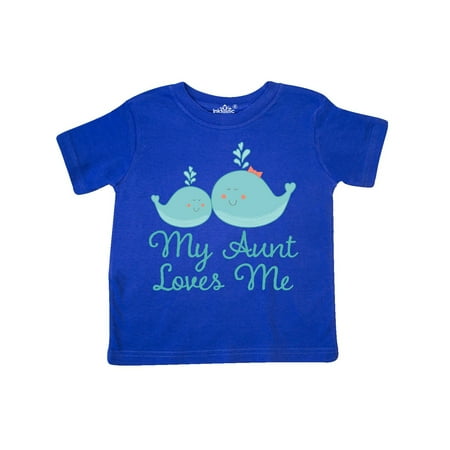 

Inktastic My Aunt Loves Me Whale Gift Toddler Boy or Toddler Girl T-Shirt