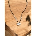 thumbnail image 3 of Hand-Painted Duck Charm Necklace, Black Cord Necklace, 3 of 3