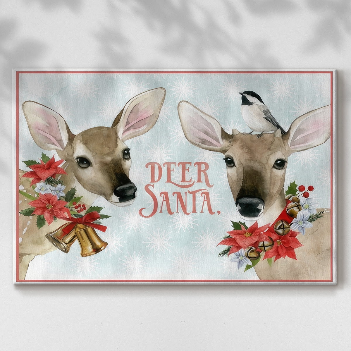 Deer Christmas Collection A- Gallery Wrapped Canvas
