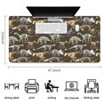 thumbnail image 5 of Long Mouse Pads for Desk,Brown Colorful Dinosaurs Fossils Pattern Desk Mats on Top Of Desks, Desk Mouse Pad Extra Large with 3mm Non-Slip Base and Stitched Edge for Gaming,Office,Work,Home 47.3"x23.6", 5 of 6