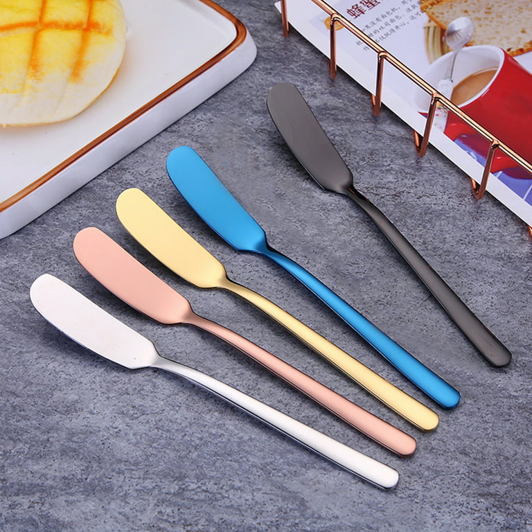 Simple preading Stainless Steel Spatula Spreader Knife, Peanut Butter and  Jelly, Chocolate or Strawberry Jam Stirrer & Jar Scraper Multifunction Stir