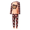 thumbnail image 6 of Seyurigaoka Family Matching Halloween Pajamas Outfit Letter Plaid Cartoon Print Pullover Tops Scary Atmosphere Pattern Long Pants Sleepwear Clothing, 6 of 9