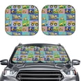thumbnail image 2 of Wukai Construction Machinery Car Front Windshield Sun Shade,Sun Visor Shield Block Automotive Interior Protector Blocks UV Rays-Medium, 2 of 6