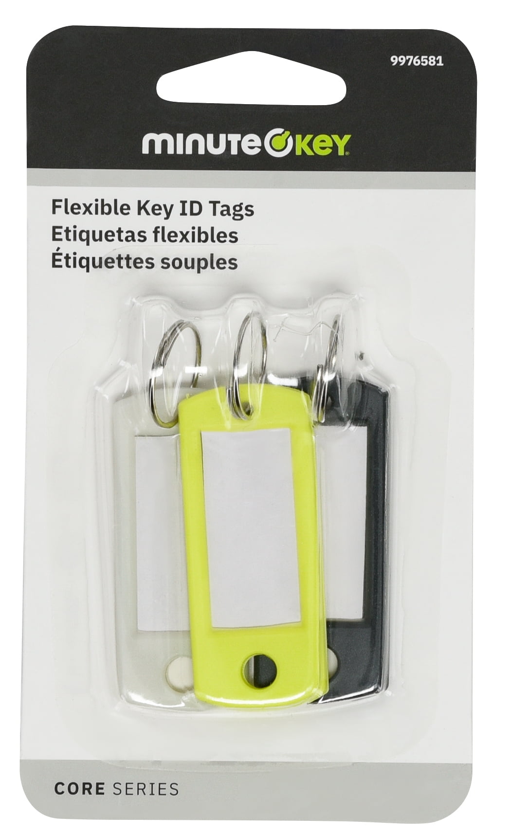 Minute Key Flexible ID Tags, Muticolor, Key Chain Tag, Plastic