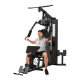 thumbnail image 1 of GloryStar Home Gym Machine, 150LBS Weight Stack, All-in-One Full Body Workout Equipment with Preacher Curl Pad, 1 of 8
