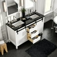 thumbnail image 3 of Eviva Dallas 60 in. White Bathroom Vanity with Absolute Black Granite Countertop, 3 of 6