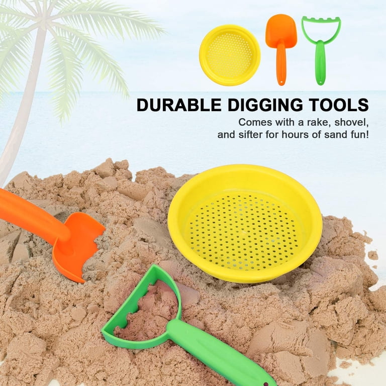 Toy Life 9-Piece Beach Sand Toy Set with Mesh Bag photo 2