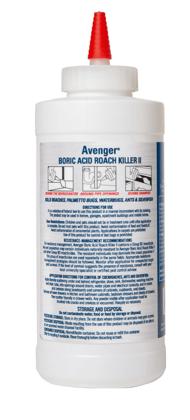 Avenger Boric Acid Roach Powder Killer II, 16 oz