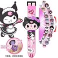 thumbnail image 1 of Hello Kitty Kuromi Melody Cinnamoroll reloj para niños de dibujos animados Sanrio 24 proyección 3d reloj electrónico juguete de regalo de cumpleaños para niños, 1 of 4