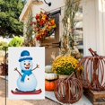 thumbnail image 5 of Winter Versatile Garden Flags for Balcony Yard Outdoor Porch Backyard, Cute Cartoon Happy Snowman Garden Flags for Outdoor Double Colored Washable Durable House Decor 28x40inch, 5 of 6