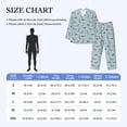 thumbnail image 4 of Fotbe Dachshund Dog Pattern Long Sleeve Pajama Set for Men,Sleepwear Set,2-piece Loungewear Set,Soft PJs Comfy Nightwear with Pockets-Small, 4 of 7