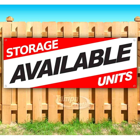 Storage Units Available 13 oz Vinyl Banner With Metal Grommets