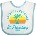 thumbnail image 3 of Inktastic Summer Enjoy the Sunshine St. Petersburg Florida in Blue Boys or Girls Baby Bib, 3 of 4