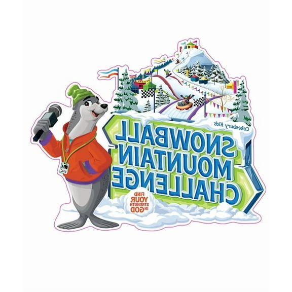 Vbs 2026 Snowball Mountain Challenge Iron-On Transfers (Pkg of 12): Find Your Strength in God, (Hardcover)