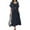Navy, variant on Women Outwear Fashion Printing Maxi Dress Elegant Print Female New Casual Gown High-End Style In Urban Areas Female Clothing Robe Evening Sweet Party Dresses for Woman Vestidos De Gala De Noche