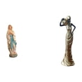 thumbnail image 1 of Estatua de resina con figura africana de una dama. Figura de escritorio coleccionable con fina artesanía, ideal para capilla, oficina o hogar., 1 of 8