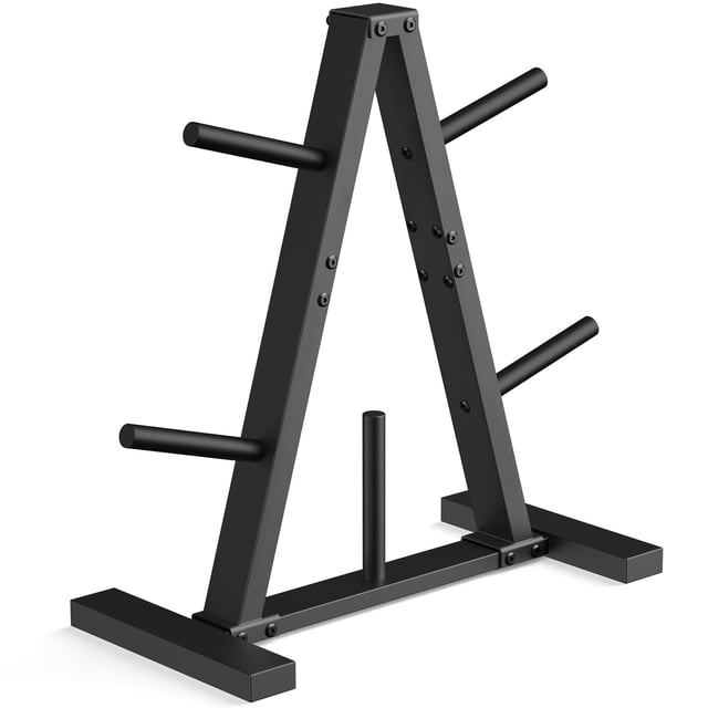 Soporte para pesas Eocnrhe de 1 pulgada con capacidad para 136 kg, negro