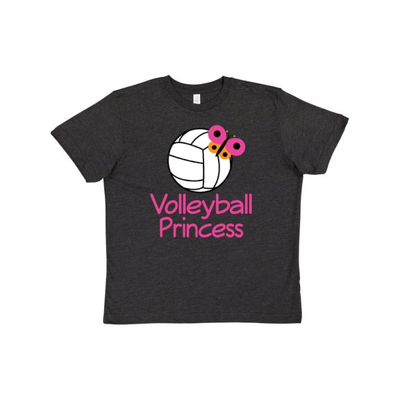 Inktastic Volleyball Butterfly Princess Youth T-Shirt
