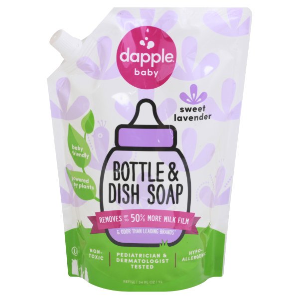Dapple Baby Bottle & Dish Liquid Soap Refill Lavender 34 fl. oz.