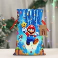 thumbnail image 4 of Zufioo Mario Print Christmas Drawstring Gift Bags, Holiday Party Packaging Bags, Suitable for Holiday Gift Decorations-Medium, 4 of 7