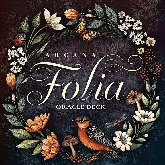 Arcana Folia Oracle Deck: 50-Card Round Deck, Nature-Inspired Artwork, Channel Plant Energy, Divination and Inspiration,, (Hardcover)