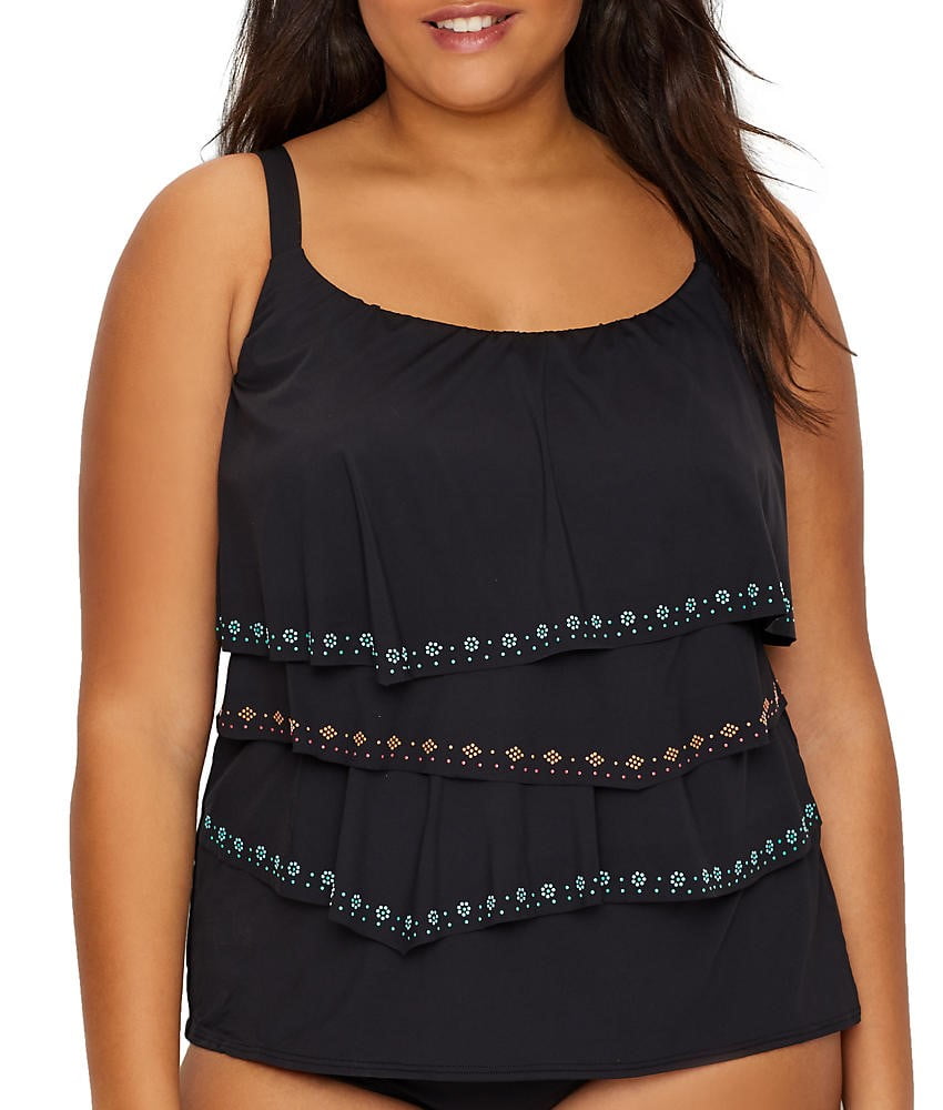 Coco Reef Plus Size Hot Spots Underwire Tankini Top