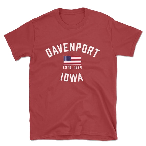 Davenport Iowa Patriot Men's Cotton T-Shirt