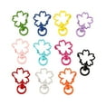 thumbnail image 5 of 6*34mm 10pcs/Lots Metal Flower Shape Hollow Keychain Split Key Ring Swivel Lobster Clasp Connector for Bag Belt Dog Mask Chains Random Color, 5 of 5