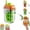 Orange, variant on 2 in 1 Ice Cube Bottle with Straw Portable Ice Maker Bottle Frozen Water Maker with Container for Home Office Picnic Travel