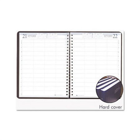 House of Doolittle 28292 Executive Hardcover 4-Person Group Practice Daily Appointment Book 8x11 Black