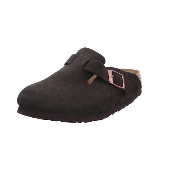 Zapatos Birkenstock Suede Boston Mocca SFB W para mujer