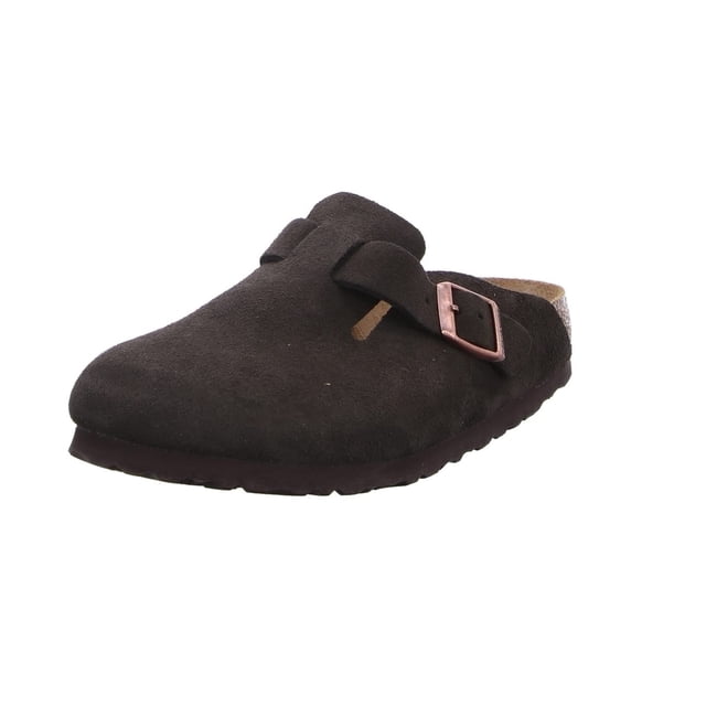 Zapatos Birkenstock Suede Boston Mocca SFB W para mujer