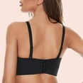 thumbnail image 3 of Strapless Bras for Women Plus Size Minimizer Bra Underwire Bra Comfort Non-Slip Silicone Unpadded Bandeau Bra Black 34DD, 3 of 5
