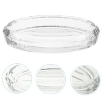WHAMVOX  Bathroom Accessory Soap Holder Glass Dish Transparent