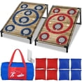 thumbnail image 1 of Juego de tablas Cornhole NZQXJXZ, 91 x 61 cm, portátil, con 8 pufs, 1 of 9
